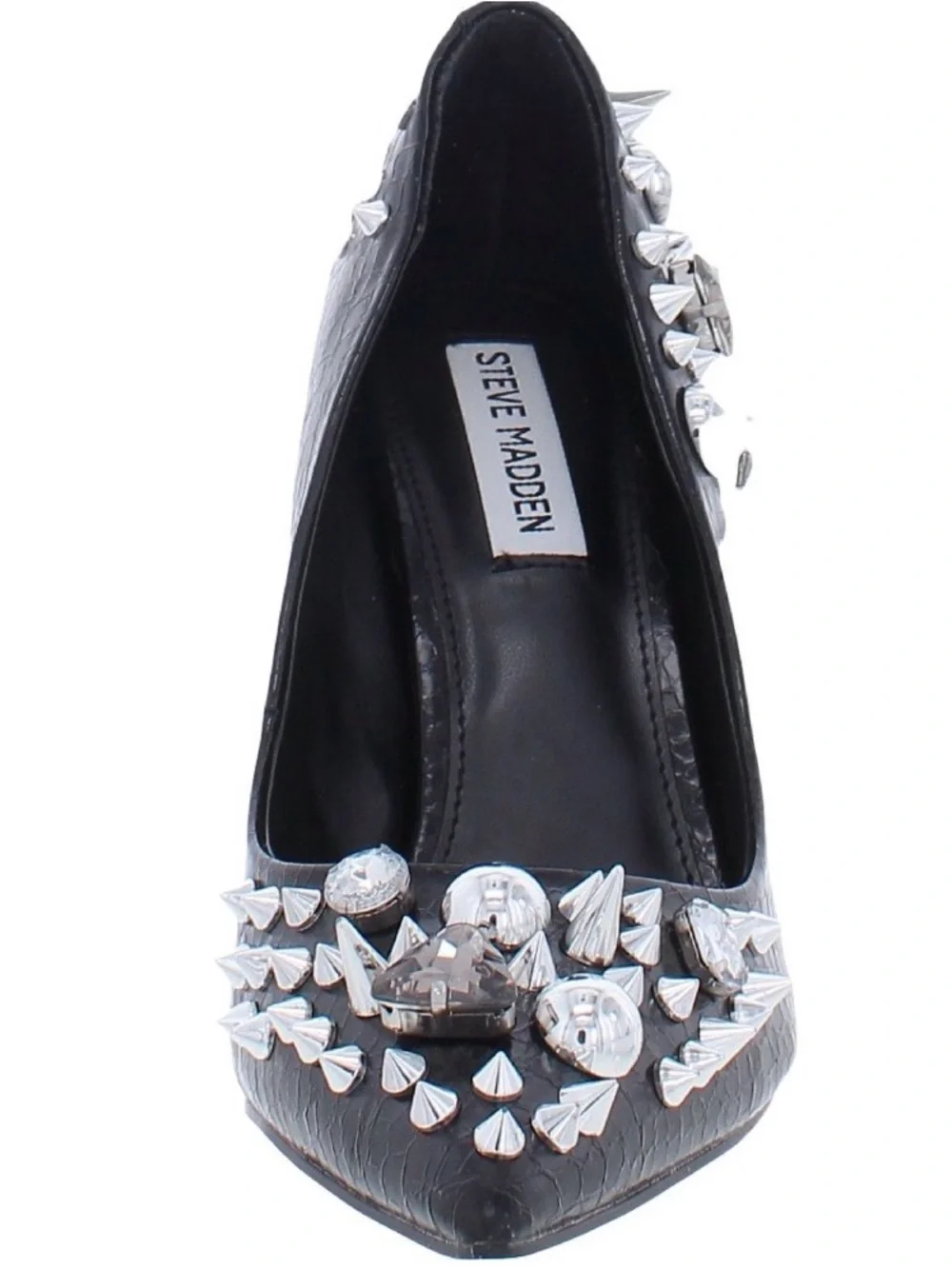 🆕{Steve Madden}Veronicka Spike & Crystal Embellished Pumps
